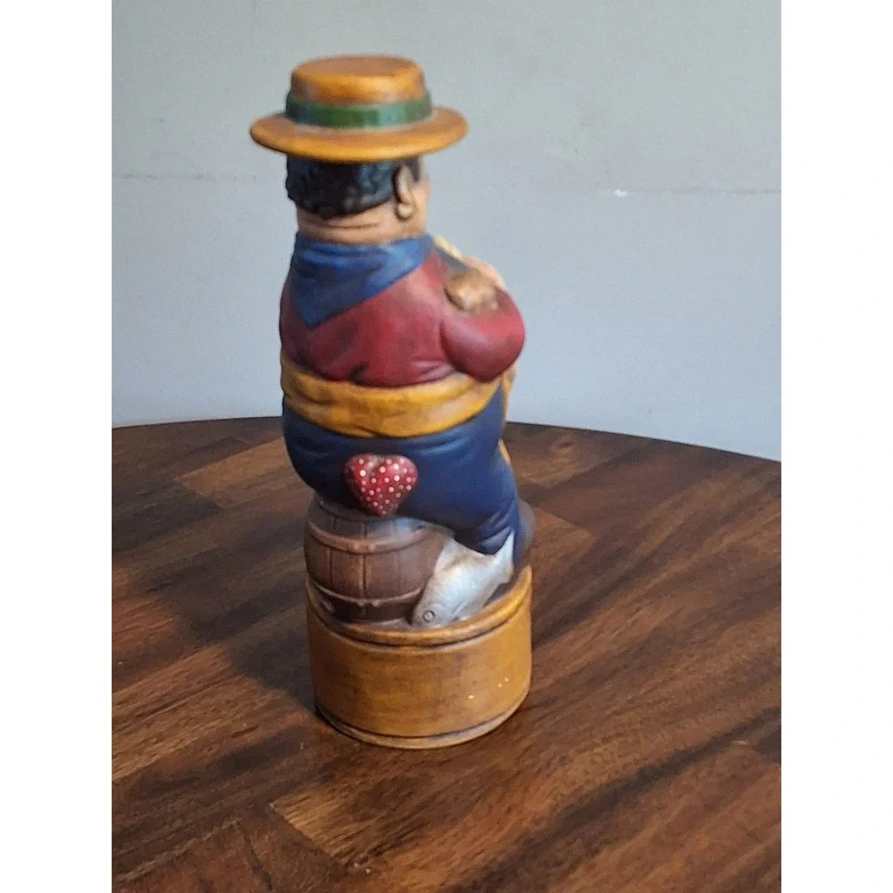 Vintage Alberta Molds Italian Deli Man Decanter Signature Shot